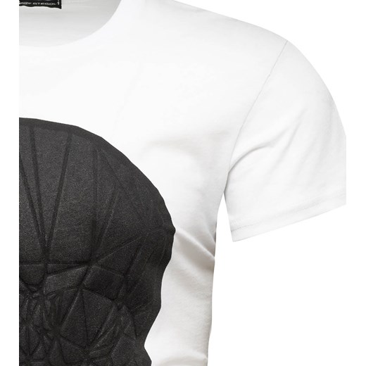 Koszulka męska z nadrukiem 3D biała Recea Recea M Recea.pl wyprzedaż