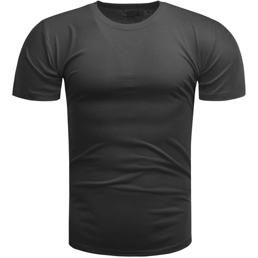 Czarna Koszulka męska - Klasyczny t-shirt Recea ze sklepu Recea.pl w kategorii T-shirty męskie - zdjęcie 139245129