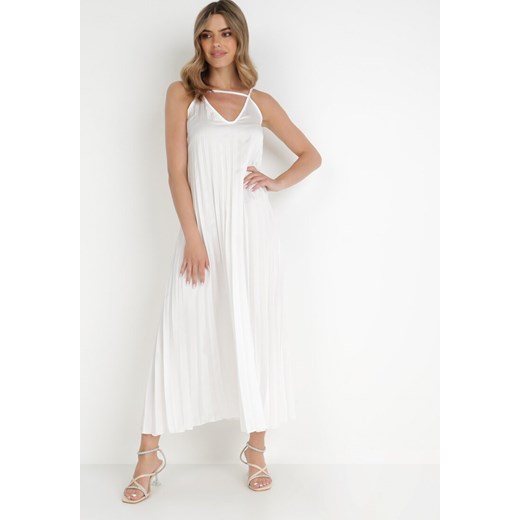 Biała Sukienka Proneis ze sklepu Born2be Odzież w kategorii Sukienki - zdjęcie 139245177