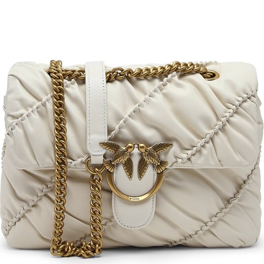 Pinko Skórzana torebka na ramię LOVE CLASSIC PUFF RUFFLE Pinko Uniwersalny Gomez Fashion Store
