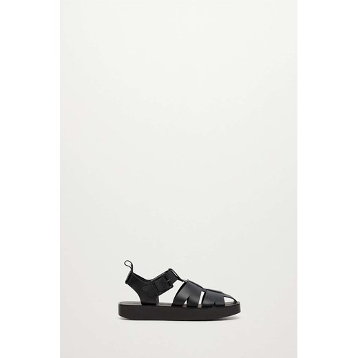 Mango sandały skórzane Mar damskie kolor czarny Mango 36 wyprzedaż ANSWEAR.com