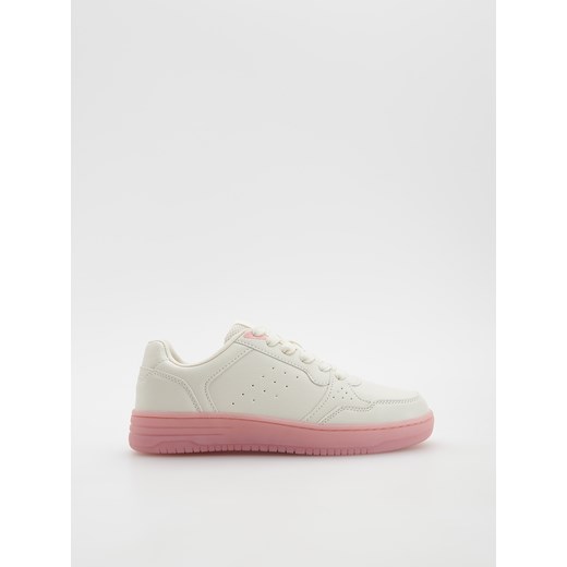 Reserved - Wiązane sneakersy - Biały Reserved 39 Reserved okazja