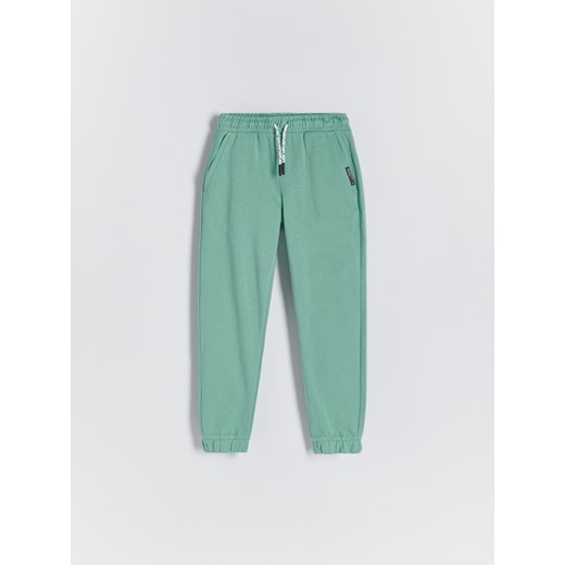 Reserved - Dzianinowe spodnie dresowe - Zielony Reserved 116 Reserved
