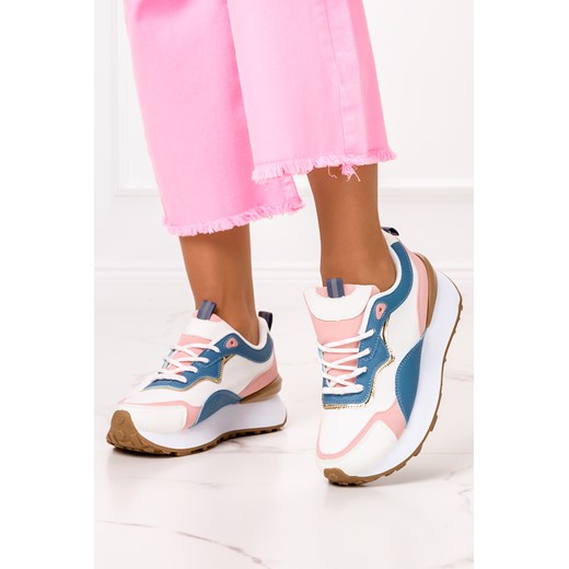 Buty sportowe damskie Casu sneakersy sznurowane 