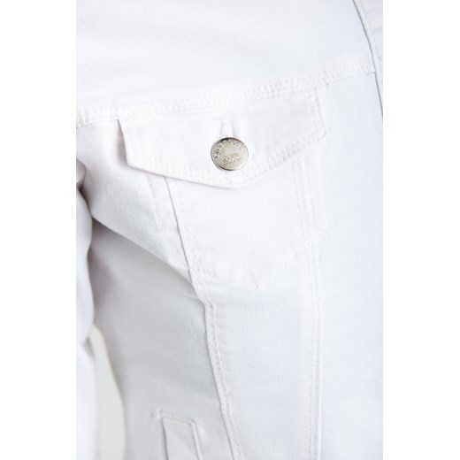Klasyczna kurtka jeansowa, biała Greenpoint 44 Greenpoint.pl