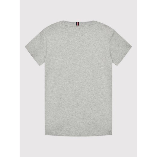 Tommy Hilfiger T-Shirt Flag Rib Insert Tee KB0KB06532 D Szary Regular Fit Tommy Hilfiger 14Y MODIVO