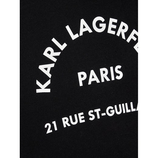 KARL LAGERFELD T-Shirt Z25316 S Czarny Regular Fit Karl Lagerfeld 10Y okazyjna cena MODIVO