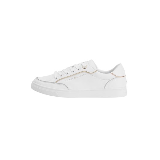 TOMMY HILFIGER BUTY DAMSKIE METALLIC PIPING SNEAKER WHITE FW0FW06487 0K4 - Tommy Hilfiger 39 messimo promocja