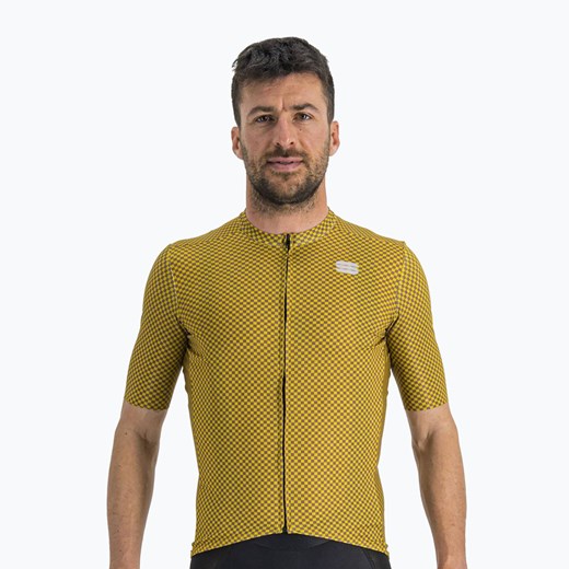 Koszulka rowerowa męska Sportful Checkmate żółta 1122035 | WYSYŁKA W 24H | 30 Sportful XXL sportano.pl