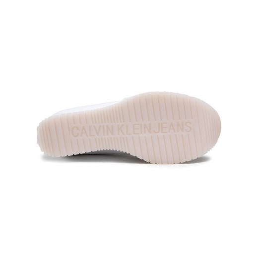 Calvin Klein Jeans Sneakersy Wedge Sneaker Laceup YW0YW00081 Biały 41 MODIVO promocja