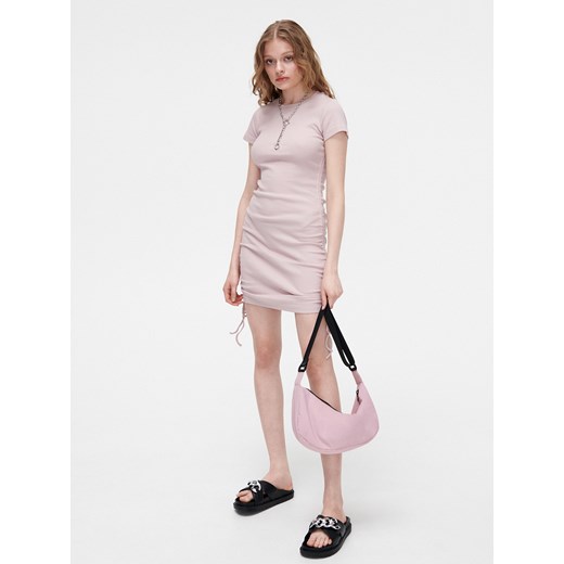 Cropp - Pastelowa sukienka mini - Fioletowy Cropp XL Cropp