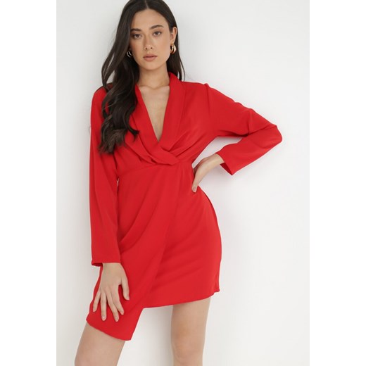 Czerwona Sukienka Tryphala ze sklepu Born2be Odzież w kategorii Sukienki - zdjęcie 139394956