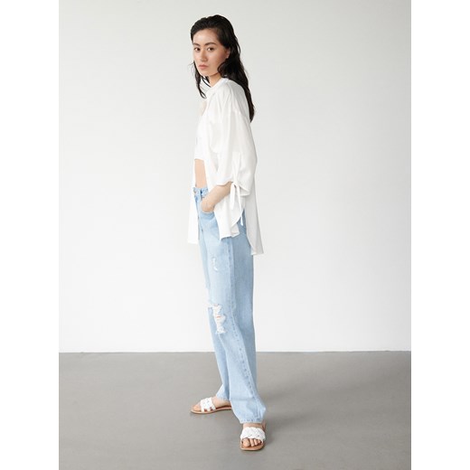 Reserved - Koszula z wiskozą - Kremowy Reserved 44 Reserved