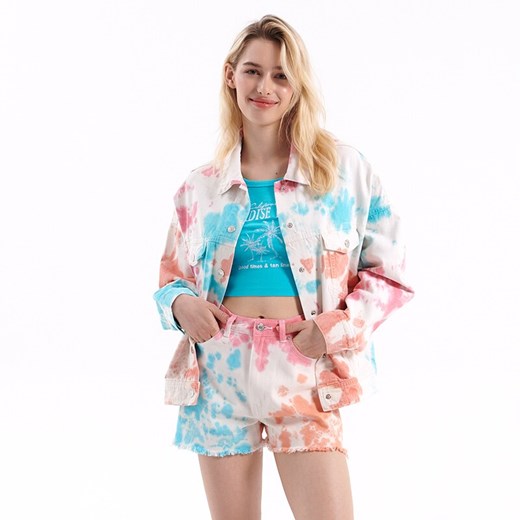 Kurtka jeansowa tie-dye - Wielobarwny House XS/S House