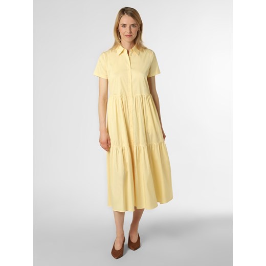 HUGO Sukienka damska – Kennish Kobiety Bawełna żółty jednolity 42 vangraaf