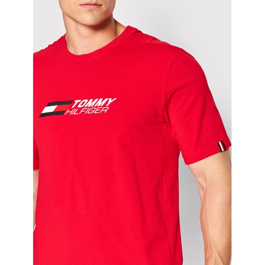 Tommy Hilfiger T-Shirt Essentials Big Logo MW0MW22735 Czerwony Regular Fit Tommy Hilfiger XXL MODIVO