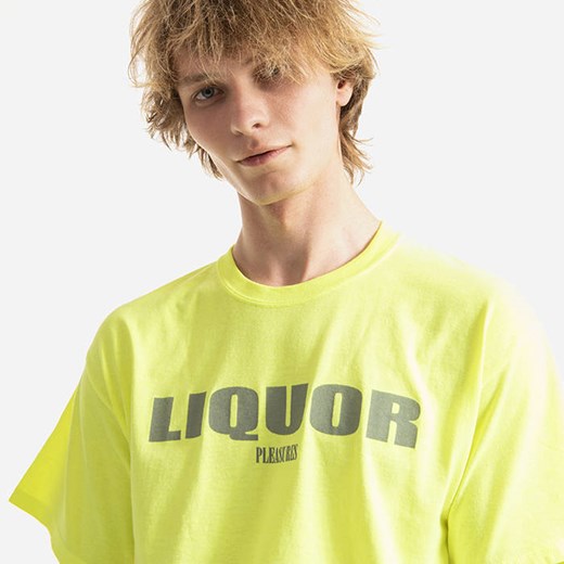 Koszulka męska PLEASURES Liquor T-shirt P22SP048-GREEN M sneakerstudio.pl