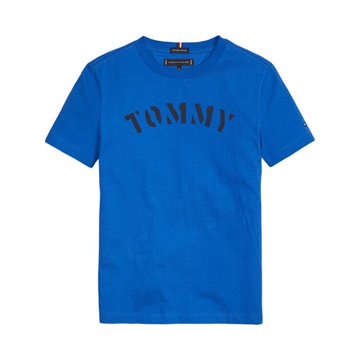 Tommy Hilfiger T-Shirt Graphic Tee KB0KB05427 Niebieski Regular Fit Tommy Hilfiger 14 MODIVO wyprzedaż