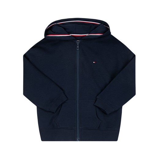 Tommy Hilfiger Bluza Essential Signature Zip KG0KG04944 D Granatowy Regular Fit Tommy Hilfiger 14 MODIVO okazyjna cena