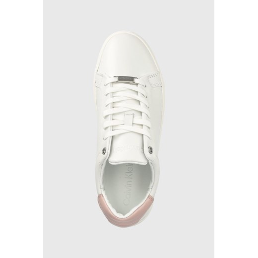 Calvin Klein sneakersy skórzane kolor biały Calvin Klein 37 ANSWEAR.com