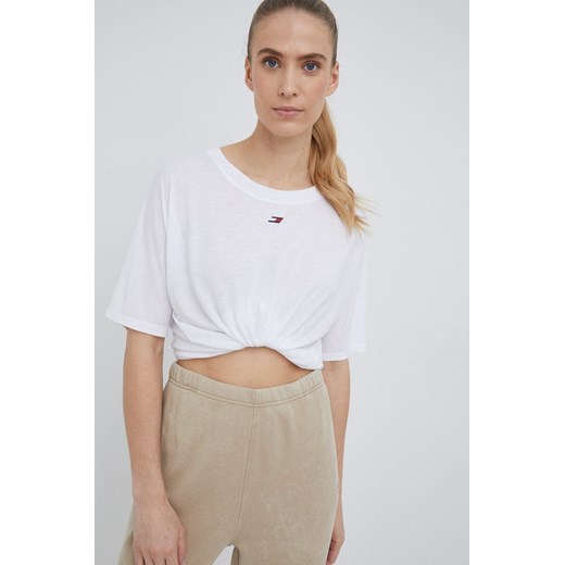 Tommy Hilfiger t-shirt damski kolor biały Tommy Hilfiger L ANSWEAR.com