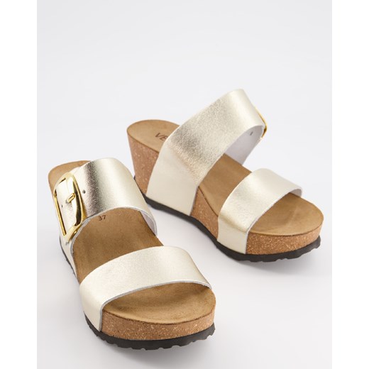 VENEZIA Klapki na koturnie - 813001 LAMIN PLA Venezia 36 Venezia
