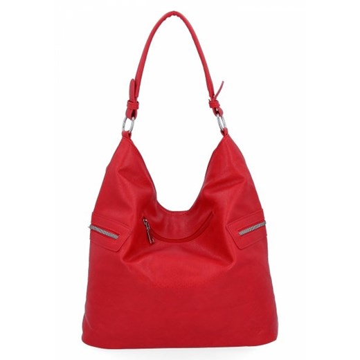 Uniwersalna Torebka Damska XL Shopper Bag firmy Herisson Czerwona (kolory) Herisson PaniTorbalska