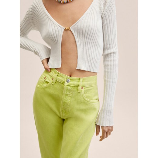 Mango Jeansy Havana 27015763 Zielony Straight Fit Mango 46 MODIVO