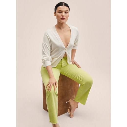 Mango Jeansy Havana 27015763 Zielony Straight Fit Mango 40 MODIVO