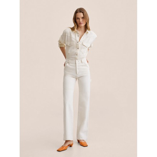 Mango Koszula jeansowa Dakota 27057130 Biały Regular Fit Mango M okazja MODIVO