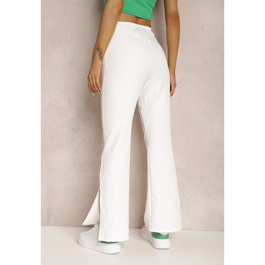 Białe Spodnie Dzwony Evissa ze sklepu Renee odzież w kategorii Spodnie damskie - zdjęcie 139522629