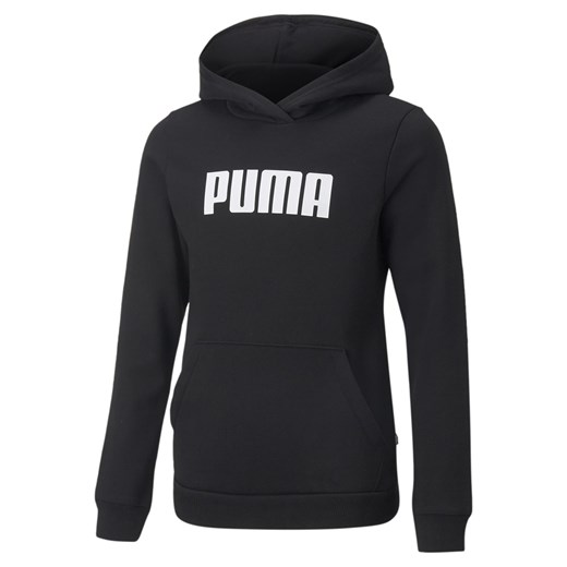 Bluza z kapturem dziewczęca Puma ESSENTIAL FL czarna 84758703 Puma 140 Sportroom.pl okazyjna cena