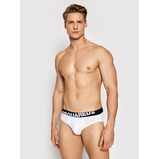 Dsquared2 Underwear Slipy DCL670030 Biały L promocyjna cena MODIVO