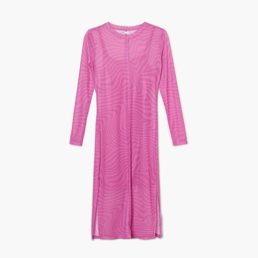 Cropp - Sukienka midi - Różowy Cropp XS wyprzedaż Cropp