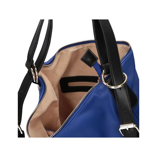 Niebieska torebka na ramię Nobo z kieszonkami Uniwersalny okazyjna cena NOBOBAGS.COM