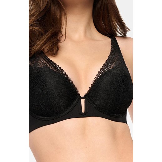 39481-99X Sonika biustonosz push up, Kolor czarny, Rozmiar 75C, Esotiq Esotiq 75C promocyjna cena Intymna