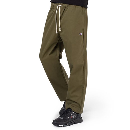 Spodnie Champion Straight Leg Cropped Woven 216544-GS556 - zielone ze sklepu streetstyle24.pl w kategorii Spodnie męskie - zdjęcie 139563717
