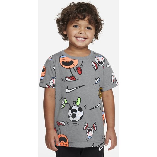 T-shirt dla małych dzieci Nike - Szary Nike 38.5 Nike poland