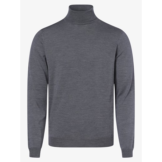 Finshley & Harding - Męski sweter z wełny merino, szary Finshley & Harding L okazyjna cena vangraaf