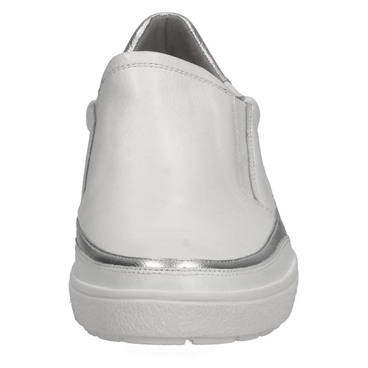 Skórzane slippersy w kolorze białym Caprice 40 wyprzedaż Limango Polska