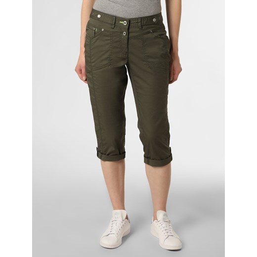 CECIL Spodnie Kobiety Bawełna jodłowy jednolity ze sklepu vangraaf w kategorii Spodnie damskie - zdjęcie 139597525