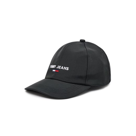 Tommy Jeans Czapka z daszkiem Sport Cap AW0AW09909 Czarny Tommy Jeans 00 wyprzedaż MODIVO