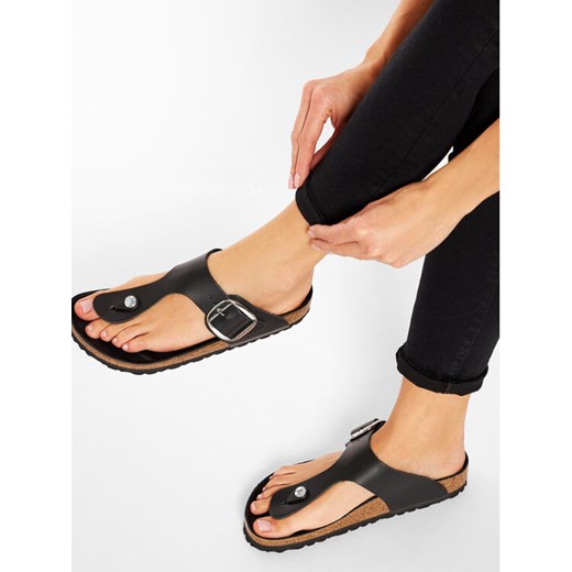 Birkenstock Japonki Gizeh Big Buckle 1018776 Czarny 39 promocyjna cena MODIVO