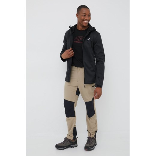 4F spodnie outdoorowe męskie kolor beżowy L ANSWEAR.com