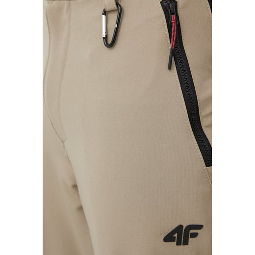 4F spodnie outdoorowe męskie kolor beżowy M ANSWEAR.com