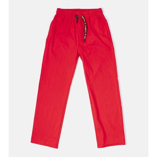 Czerwone proste spodnie Sasja XL/2XL gemre