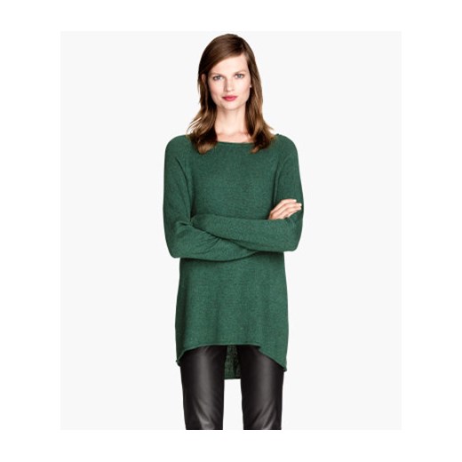  Cienki sweter  h-m zielony cienkie