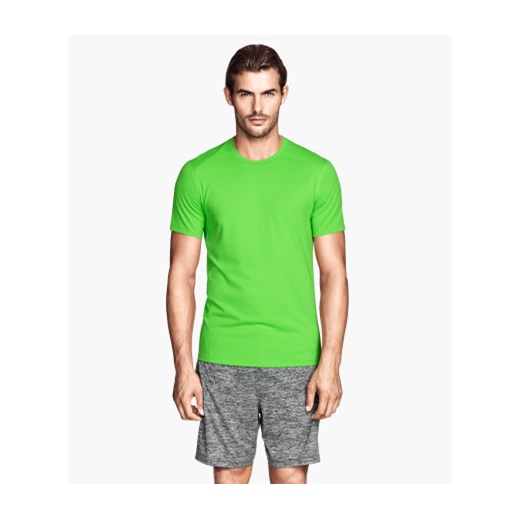  Koszulka treningowa  h-m zielony t-shirty