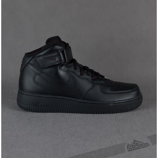 Nike Air Force 1 Mid ´07 Black/Black footshop-pl czarny 