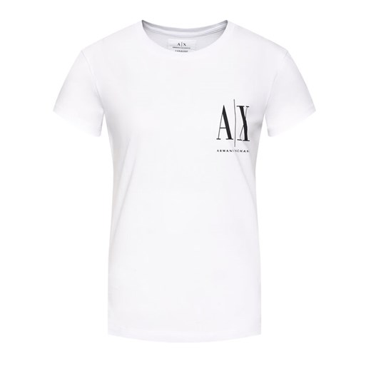 Armani Exchange T-Shirt 8NYTFX YJG3Z 5100 Biały Regular Fit Armani Exchange M promocja MODIVO
